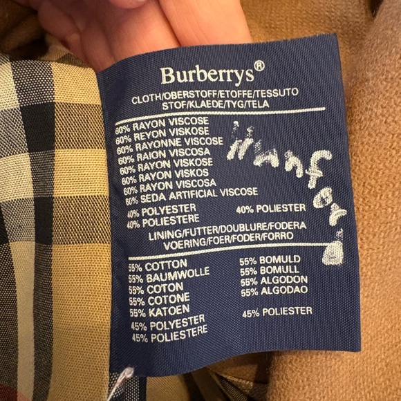Vintage Burberry Trench Coat with Removable Wool Liner and Classic Check Lining - Picture 7 of 16